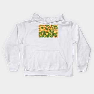 Tulips in the spring time Kids Hoodie